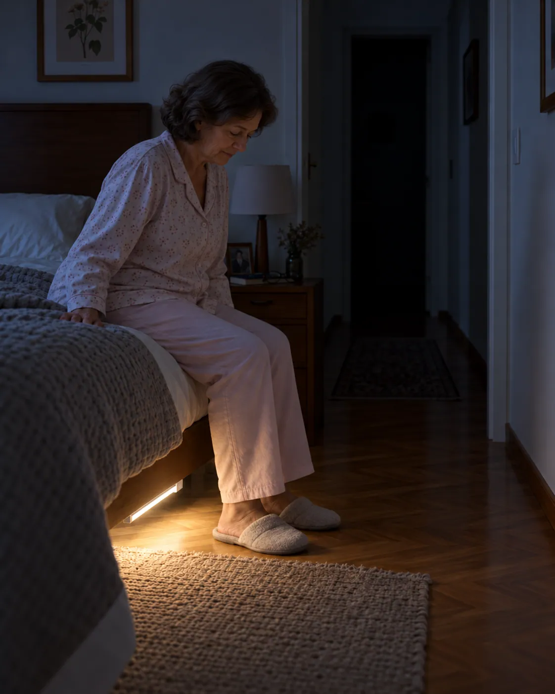 Después: dormitorio con Lúmina encendida